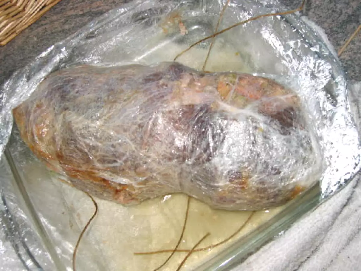 Carne rellena al microondas - foto 3