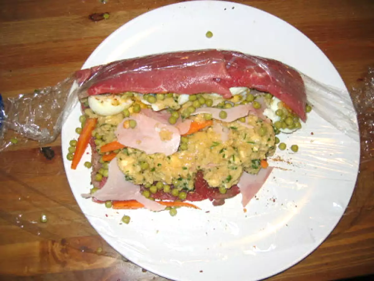 Carne rellena al microondas - foto 8