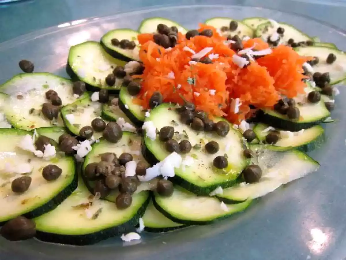 Carpaccio de Calabacín con Alcaparras - foto 2