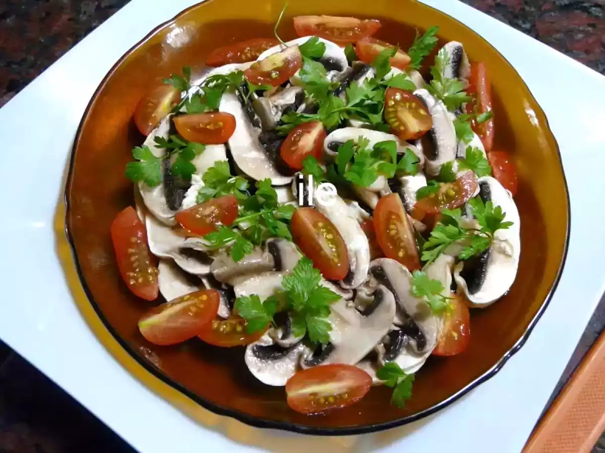 Carpaccio de champiñones