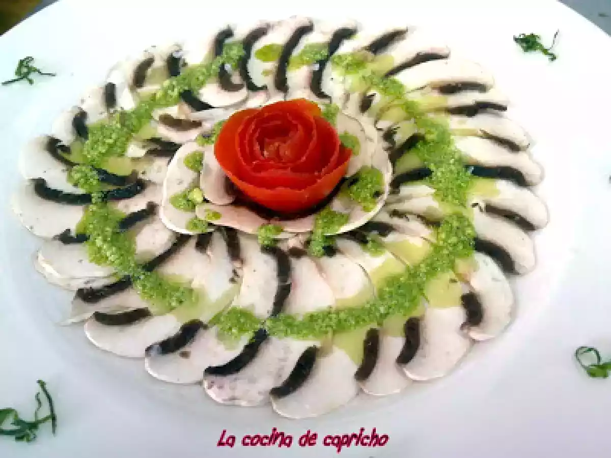 Carpaccio de champiñones