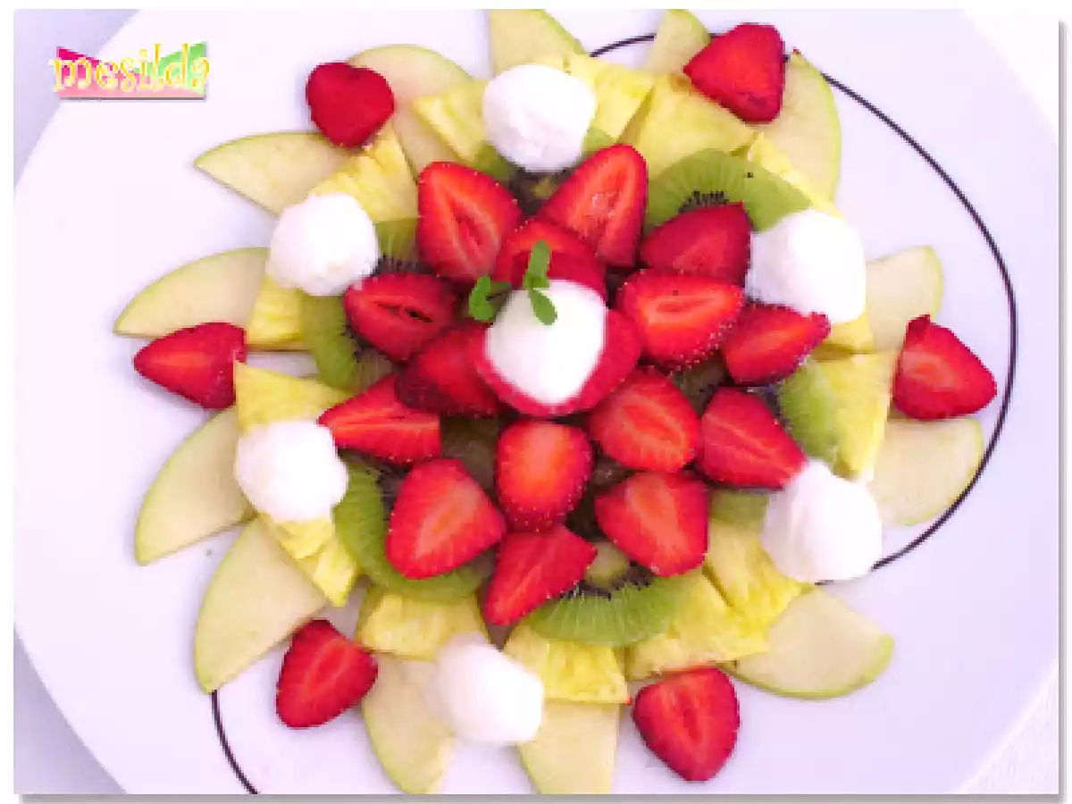 Carpaccio de frutas con helado de limón - foto 3