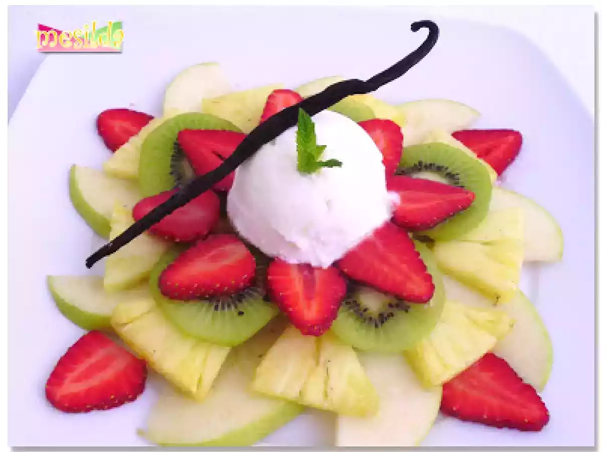 Carpaccio de frutas con helado de limón - foto 4