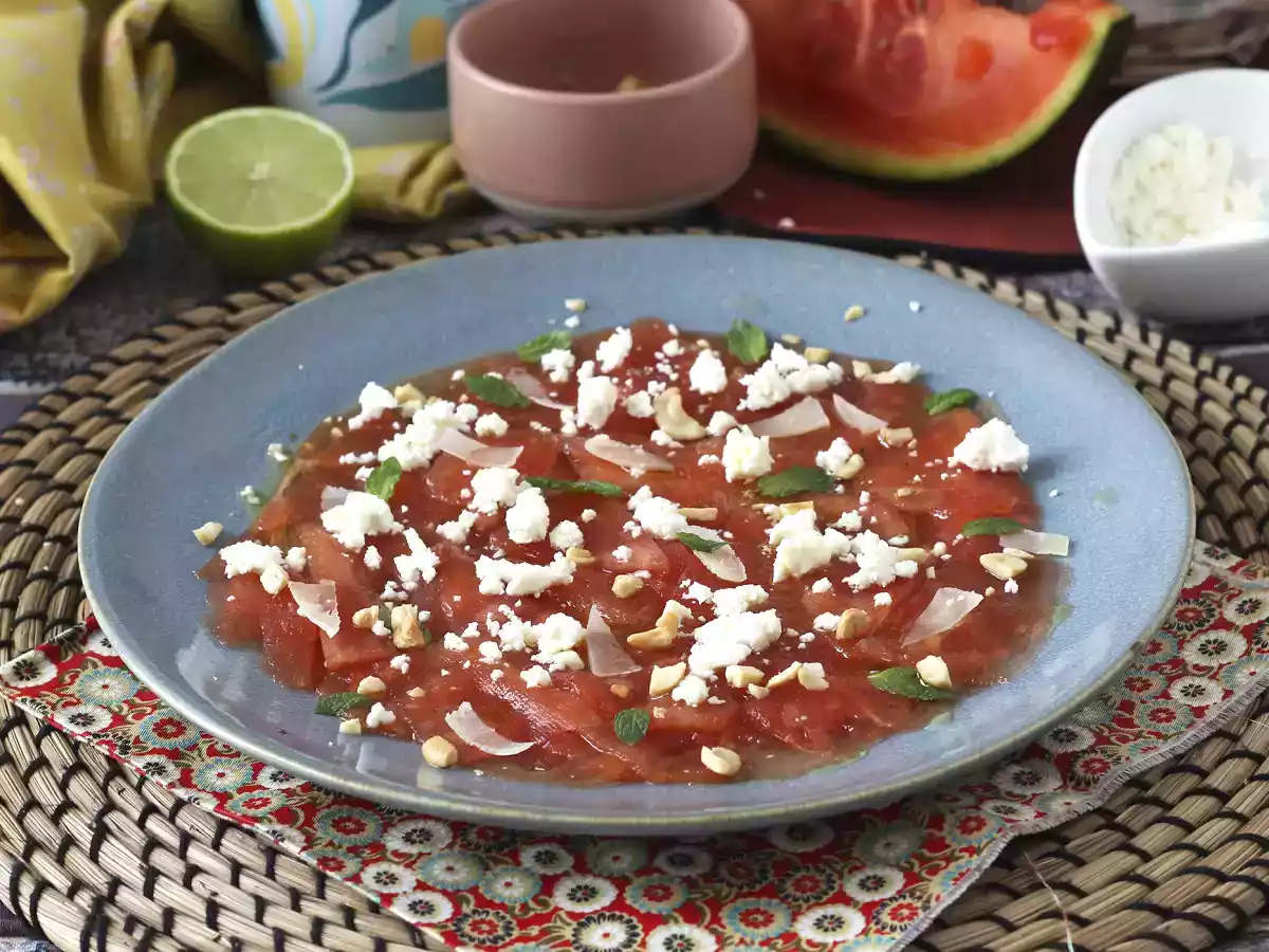 Carpaccio de Sandía: el entrante refrescante para el verano