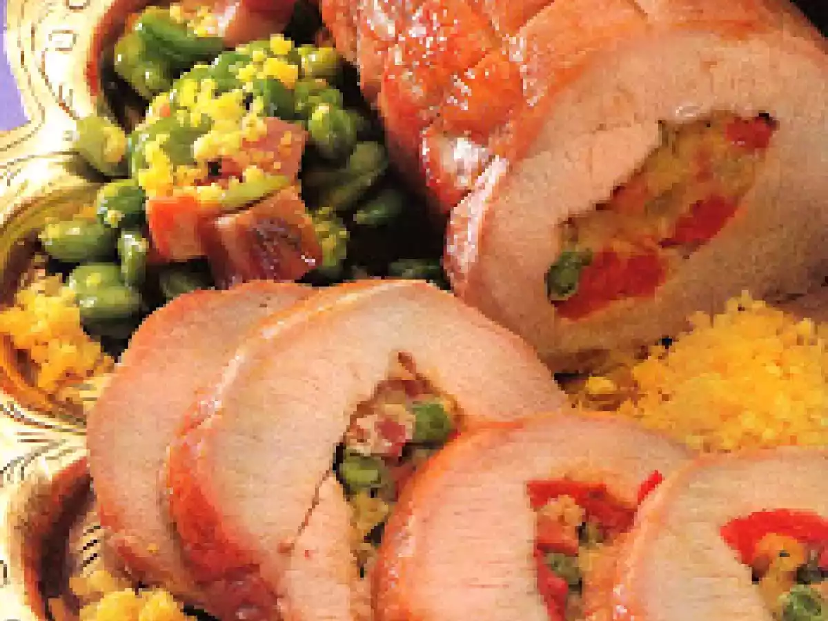 Carré de cerdo relleno