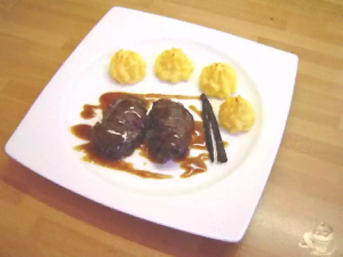 Carrilleras con salsa de vainilla - foto 2