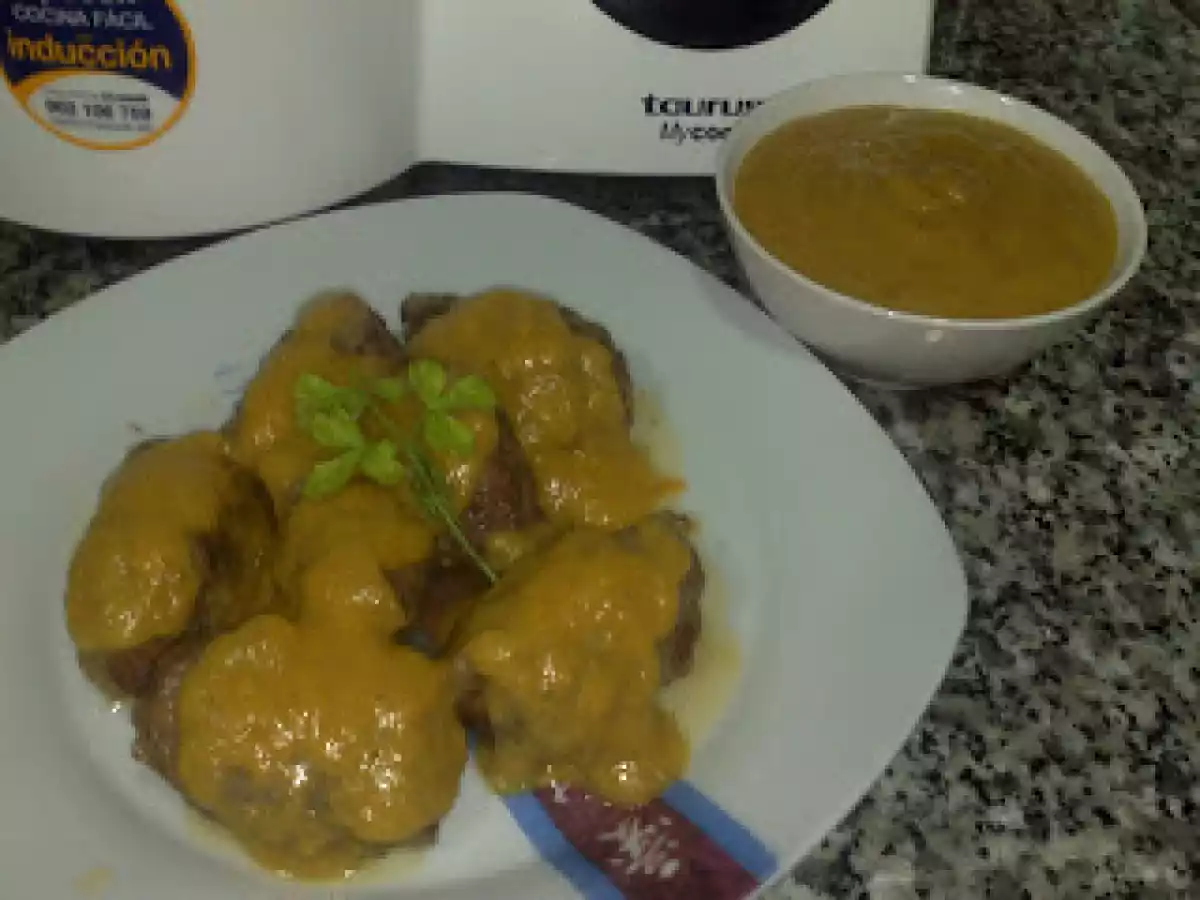 Carrilleras con salsa de zanahoria