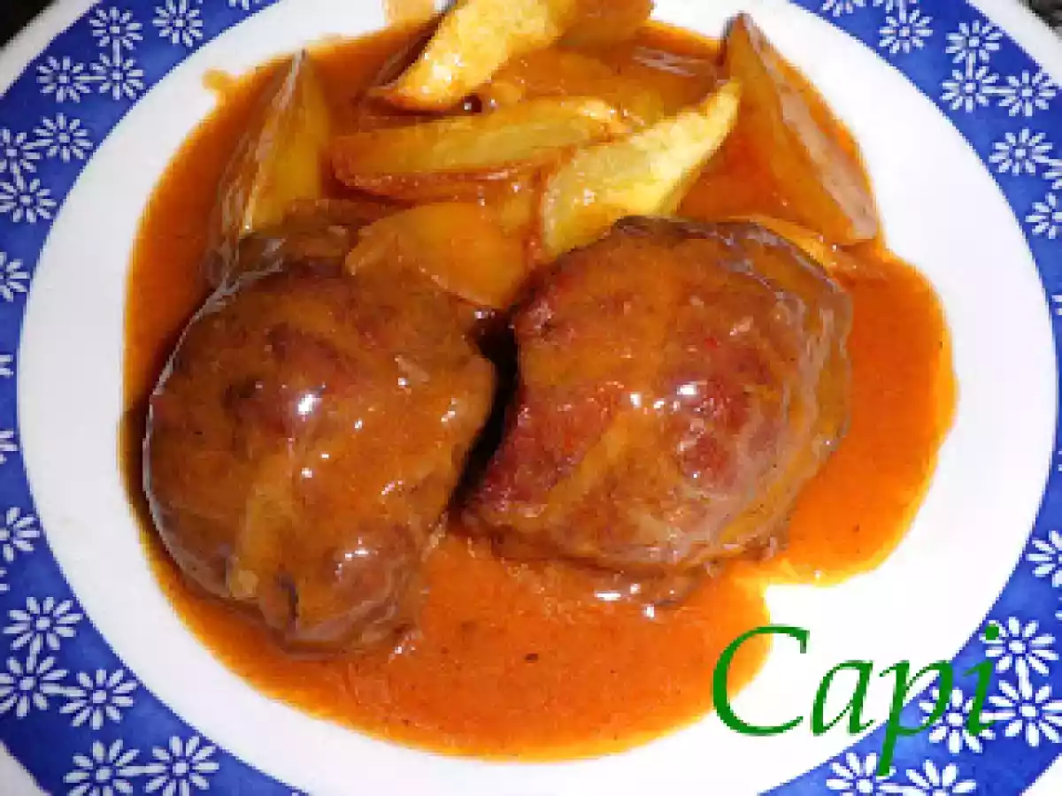 CARRILLERAS DE CERDO EN SALSA.
