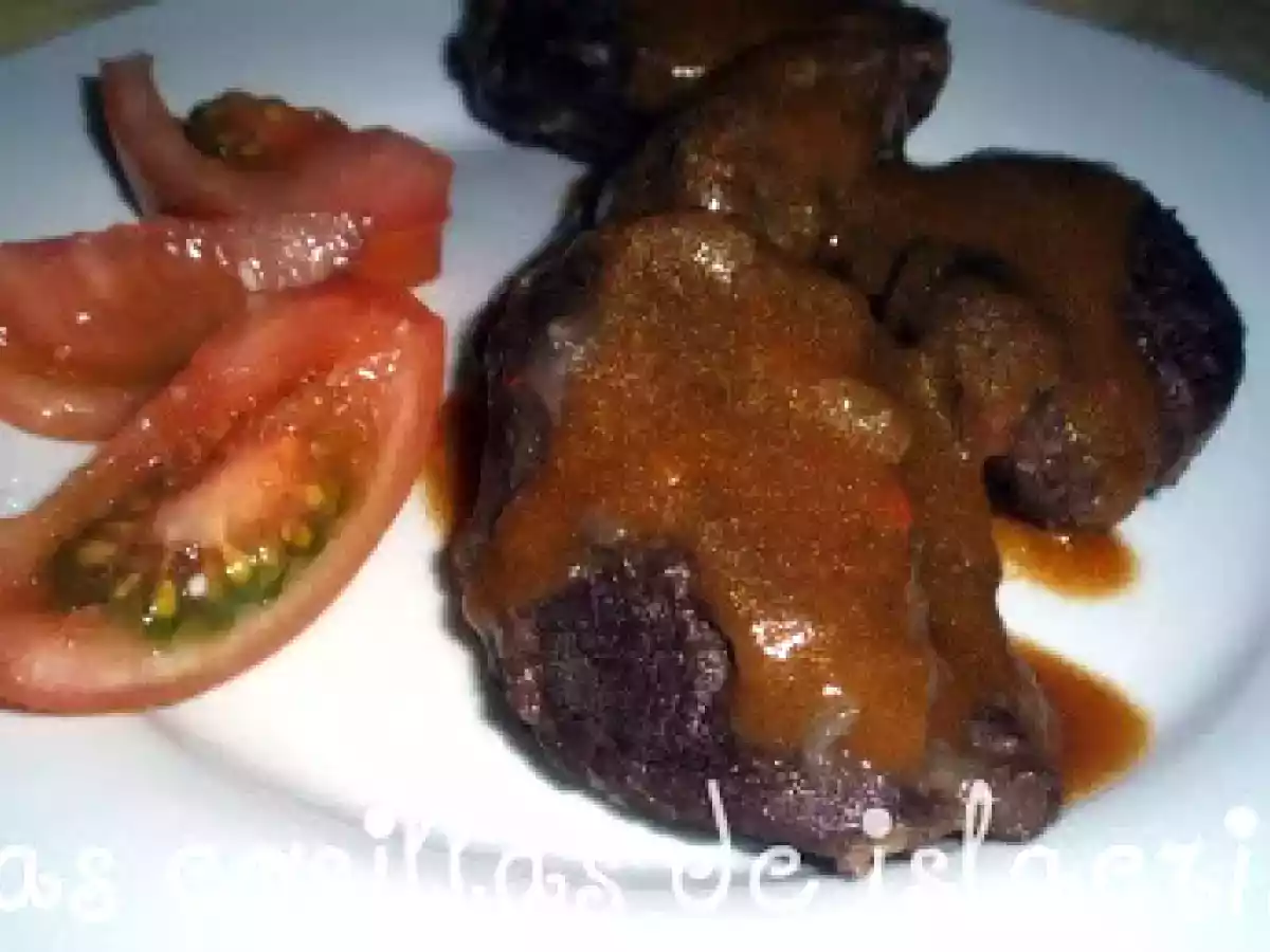 Carrilleras ibéricas con salsa al brandy en FUSSIONCOOK