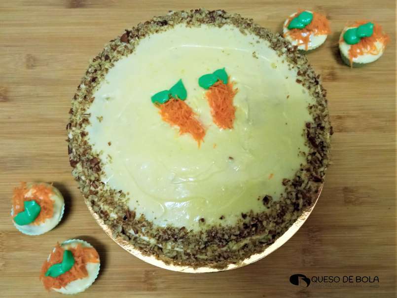 Carrot cake o tarta de zanahoria (receta original americana), foto 2