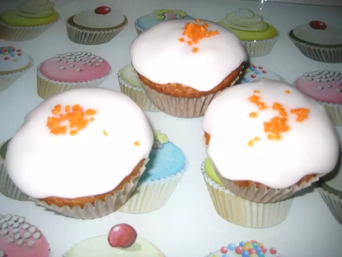 Carrot Cupcakes (Magdalenas de Zanahoria)