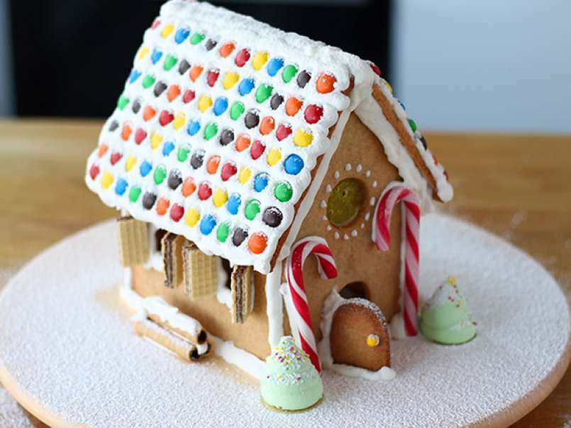 Casa de galletas jengibre para Navidad