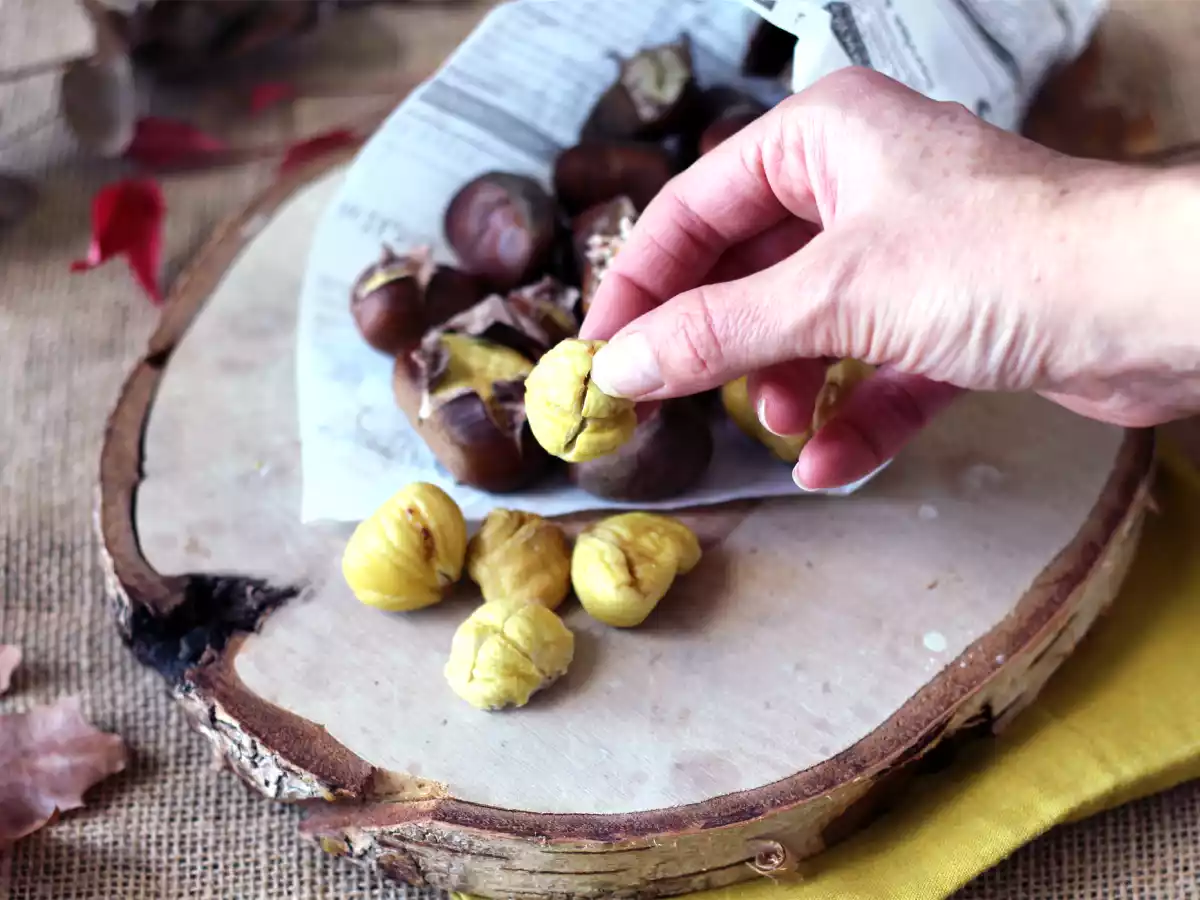 Castañas asadas en freidora de aire - foto 2