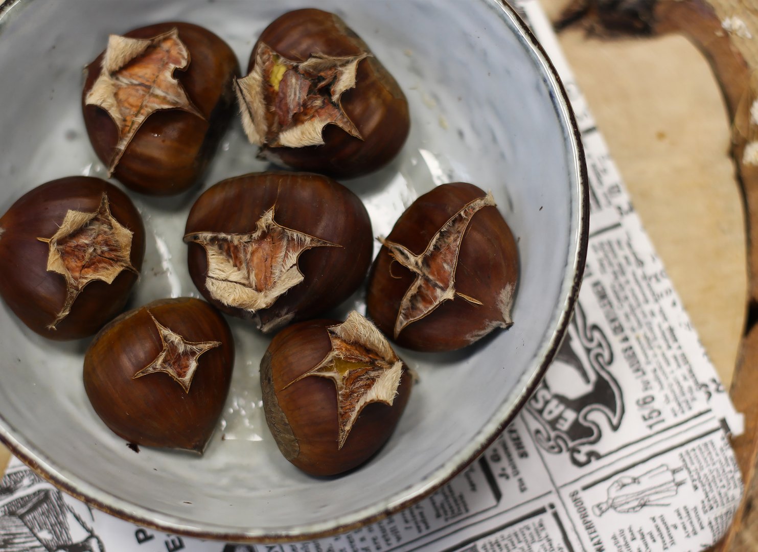 Receta: castañas asadas en microondas en solo 7 minutos