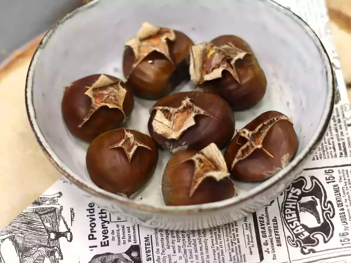 Castañas asadas en microondas, listas en sólo 7 minutos - foto 2