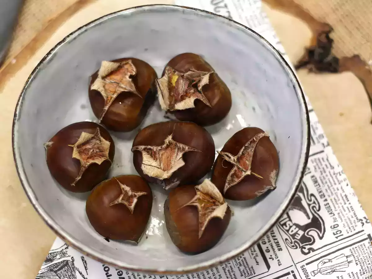 Castañas asadas en microondas, listas en sólo 7 minutos - foto 3