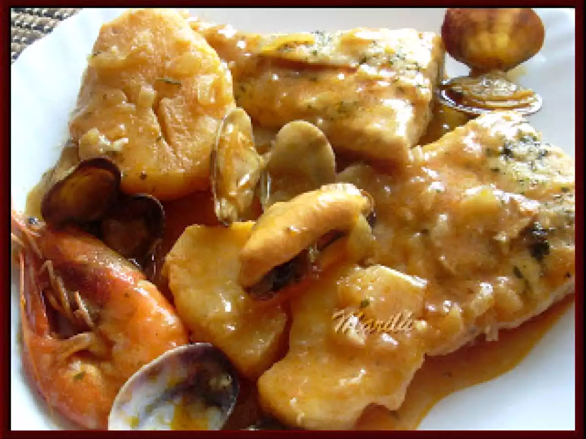 CASTAÑETA EN SALSA DE MARISCO