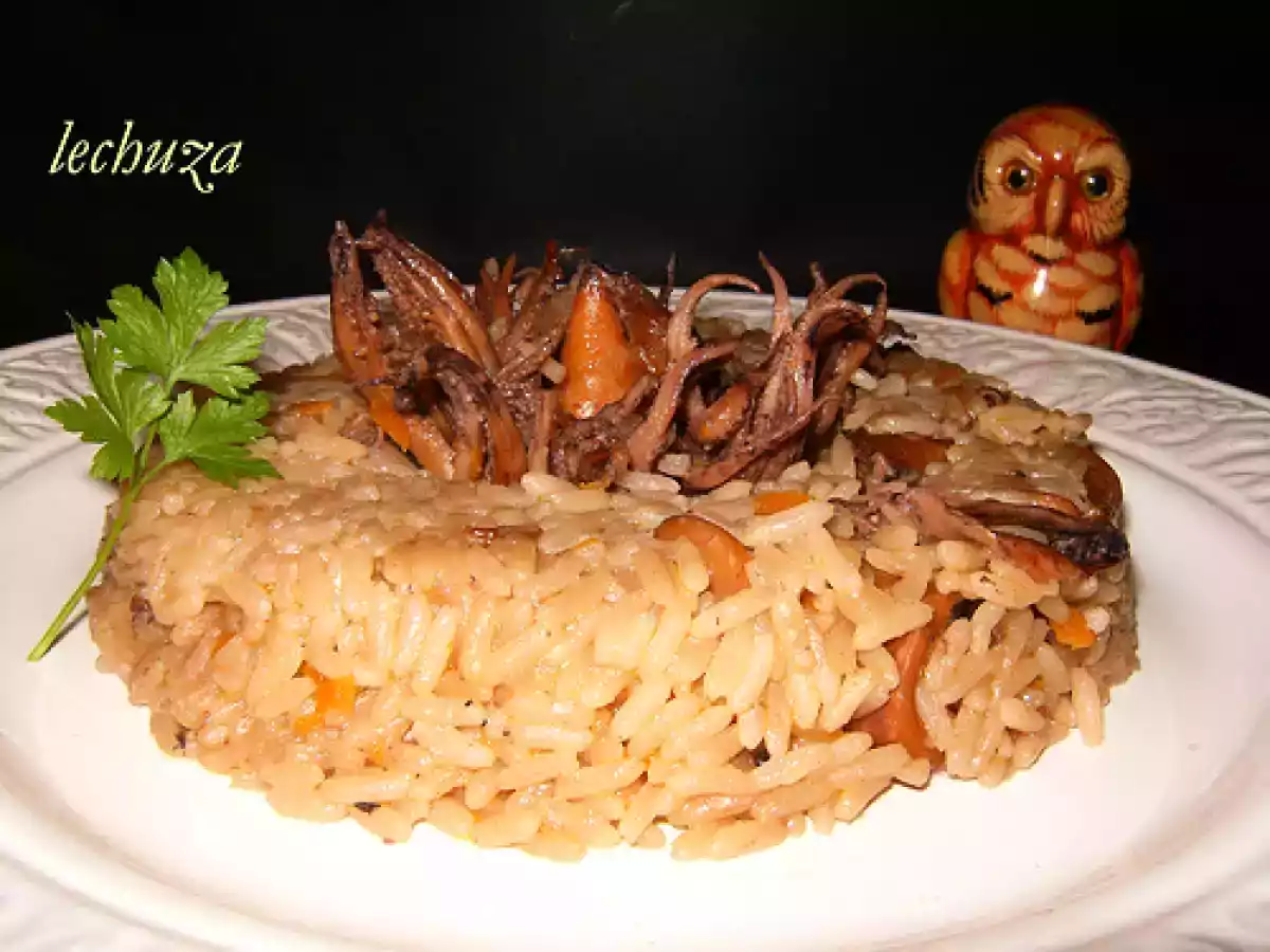 Cazuela de chipirones con arroz - foto 2