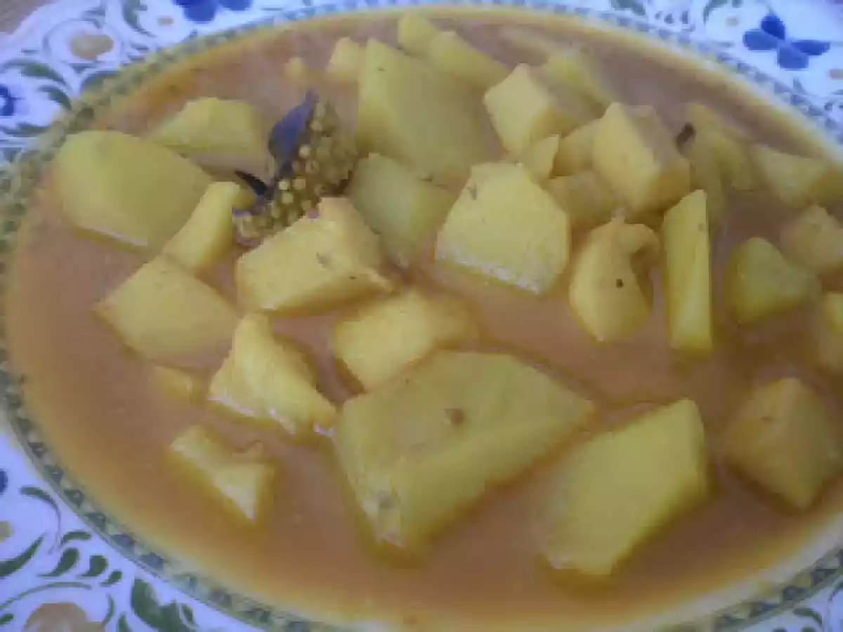 Cazuela de papas con jibia