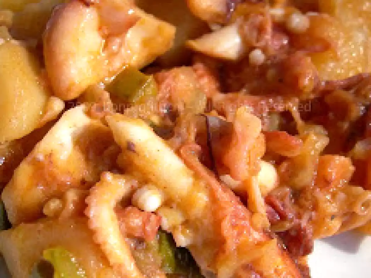 Cazuela de Pulpo con patatas