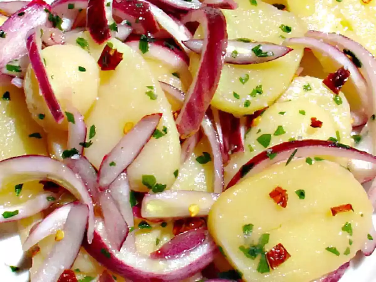 Cebiche de patatas y cebolla