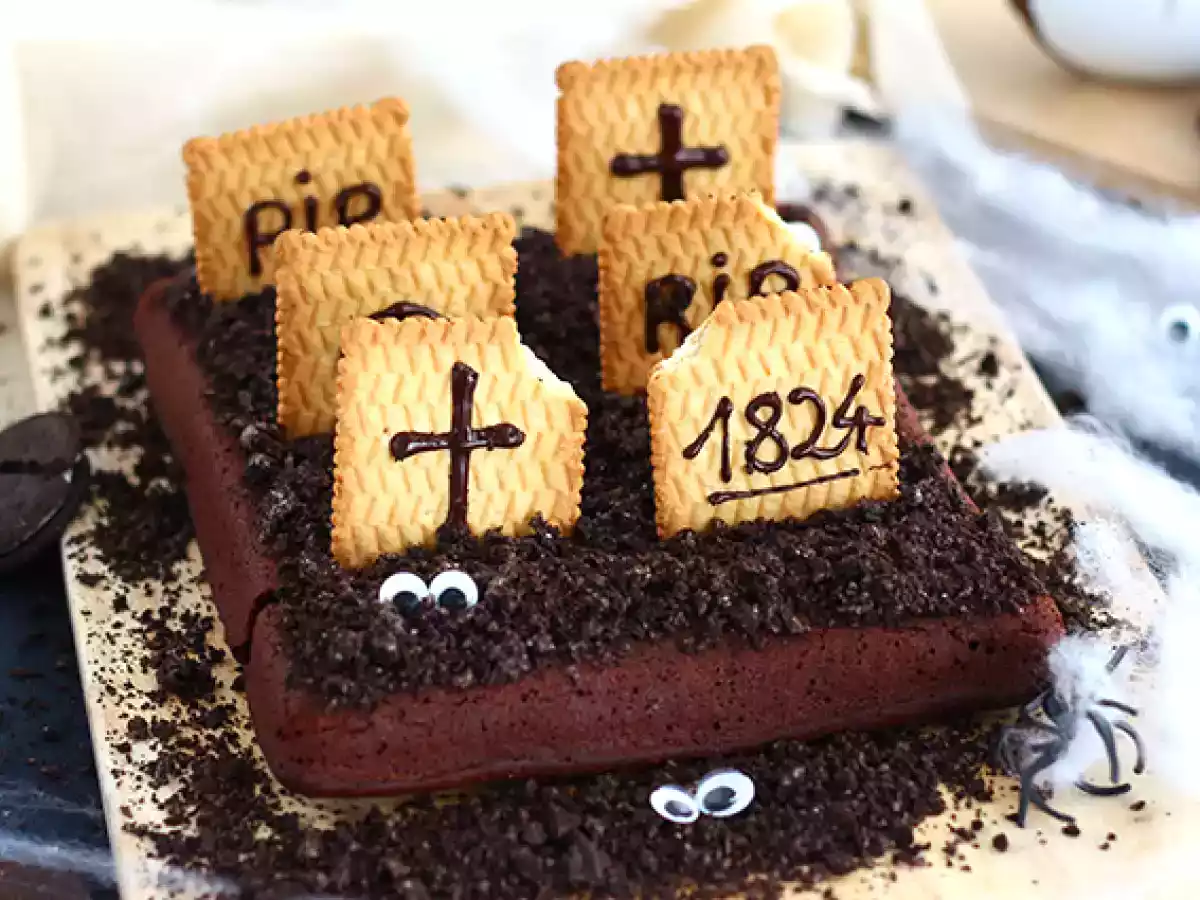 Cementerio brownie para Halloween - foto 2