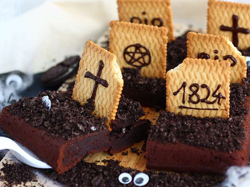 Cementerio brownie para Halloween - foto 4