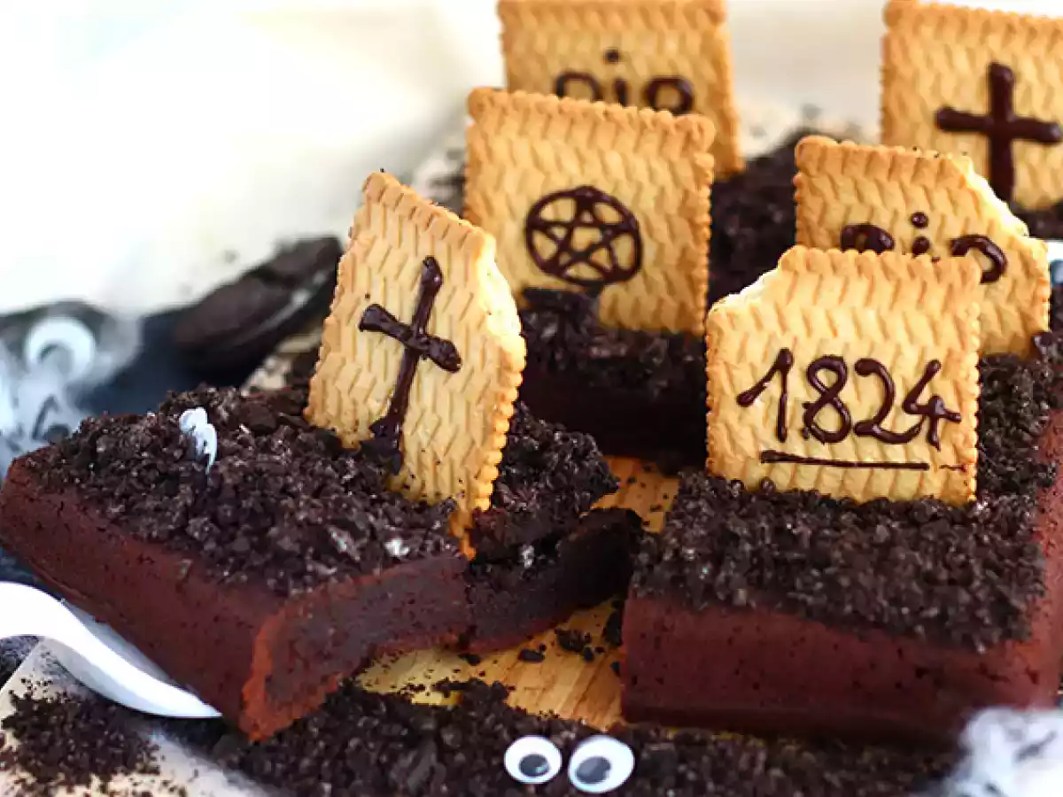 Cementerio brownie para Halloween - foto 4