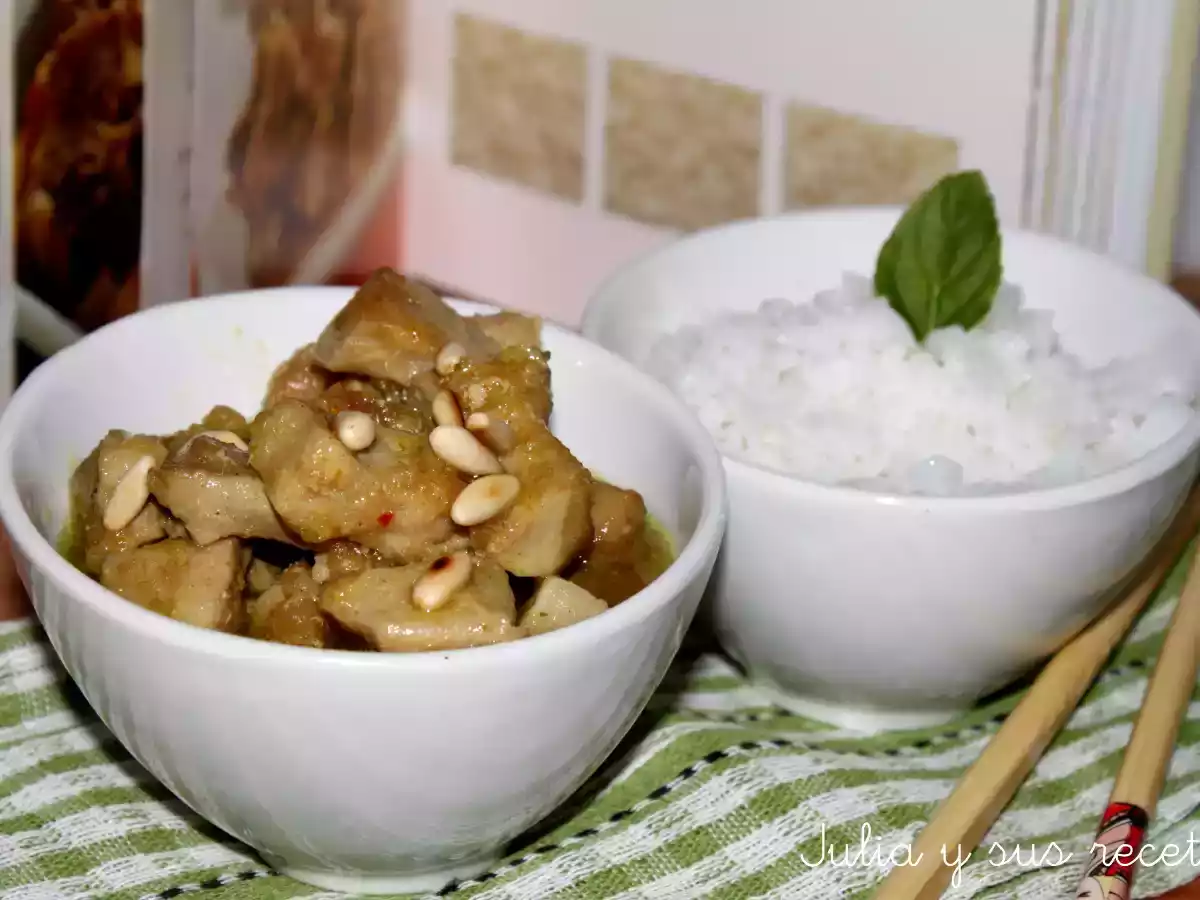 Cerdo al curry chino