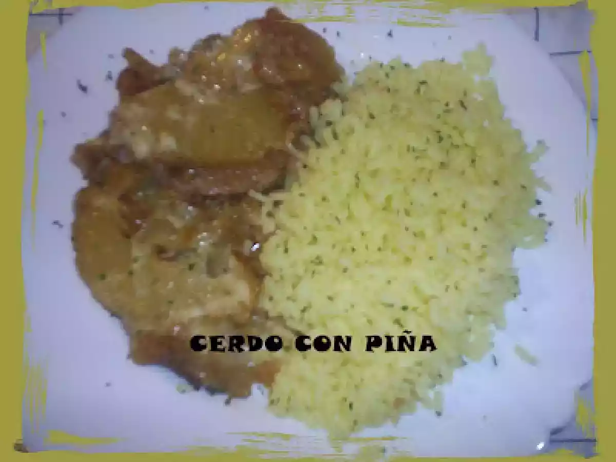 Cerdo con piña - foto 2