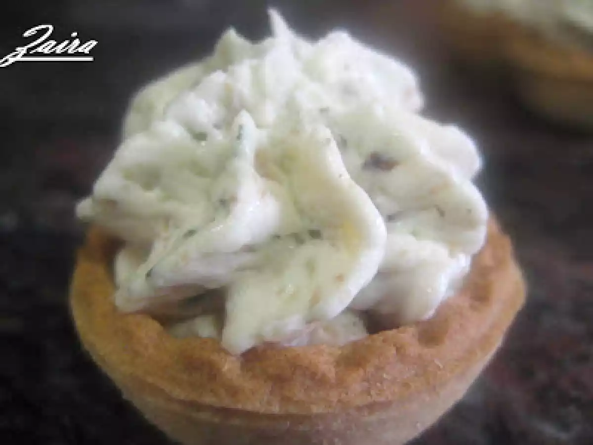 Cestitas de crema de queso con nueces - foto 2