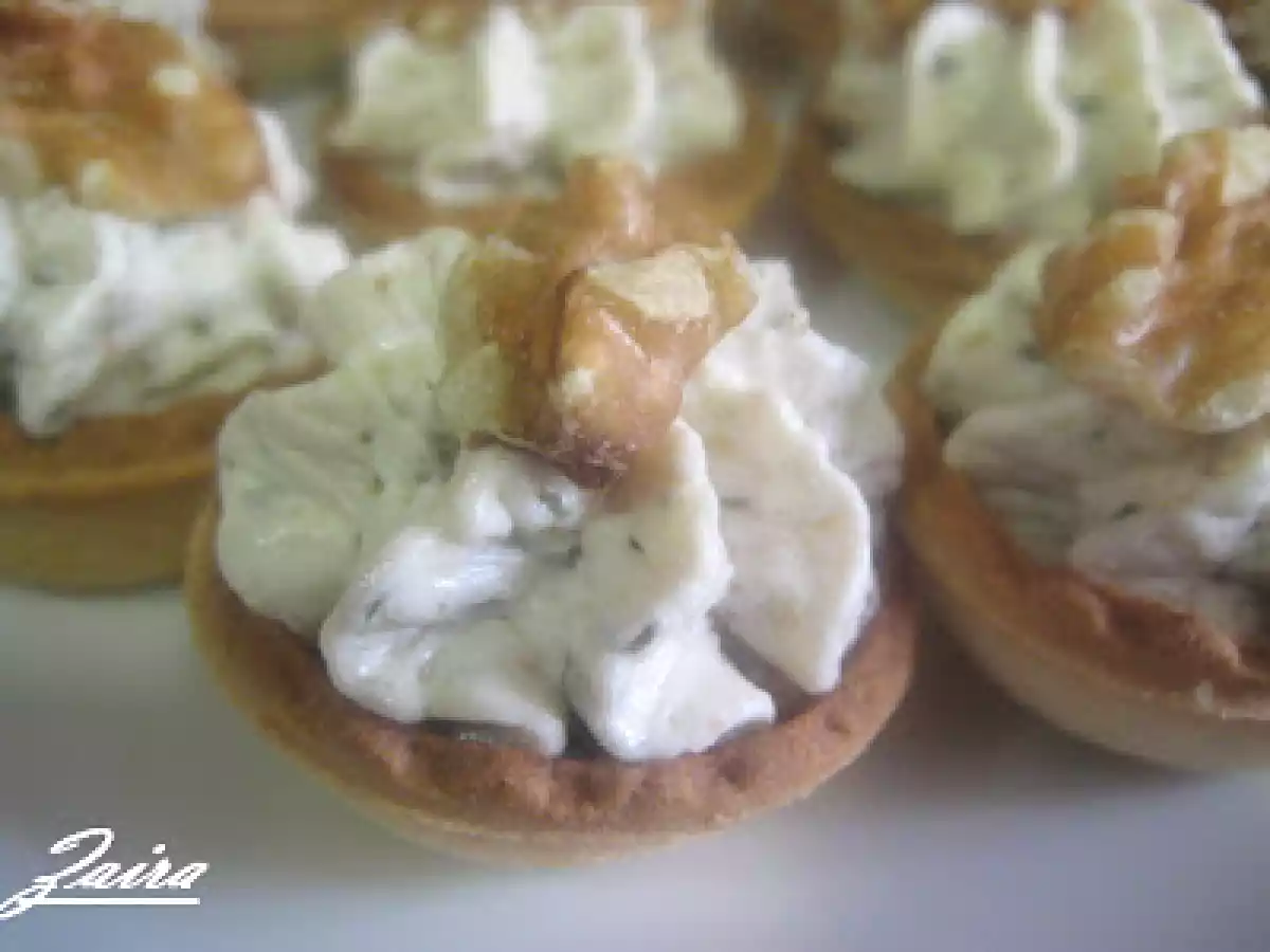 Cestitas de crema de queso con nueces - foto 3