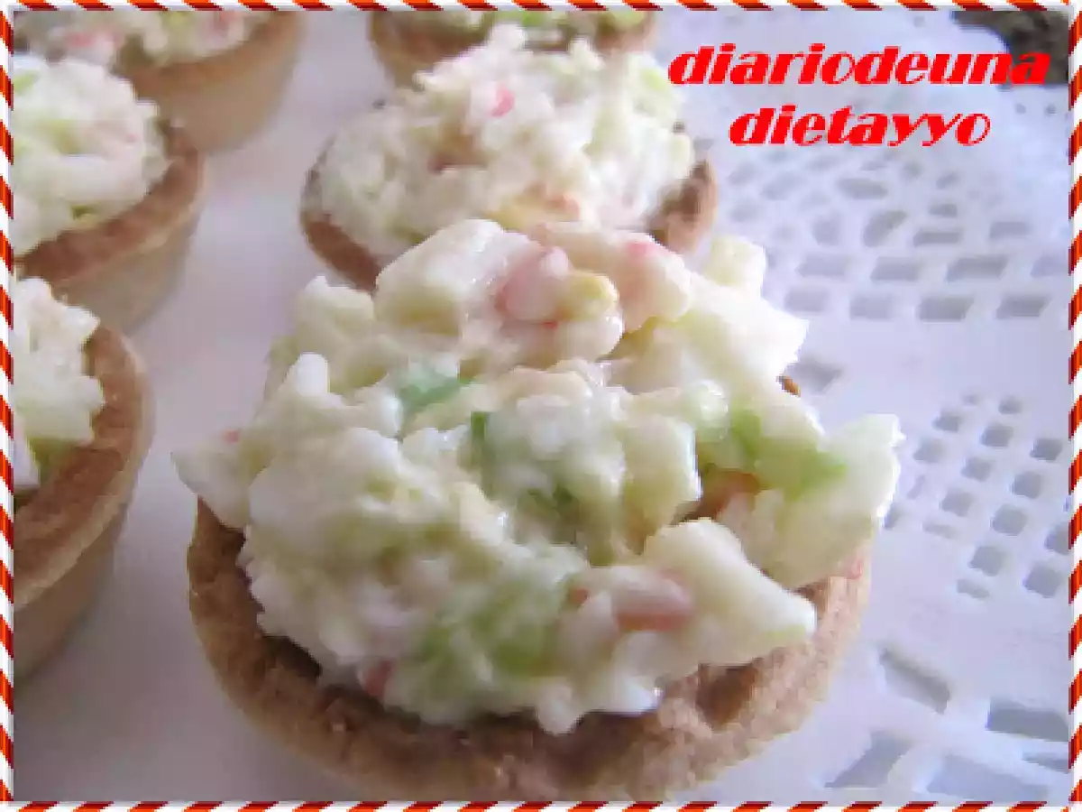 CESTITAS DE JAMÓN - TARTALETAS DE MAR - SALADITOS VARIADOS