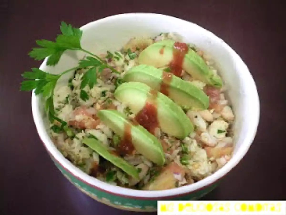 Ceviche de merluza y gambas - foto 2