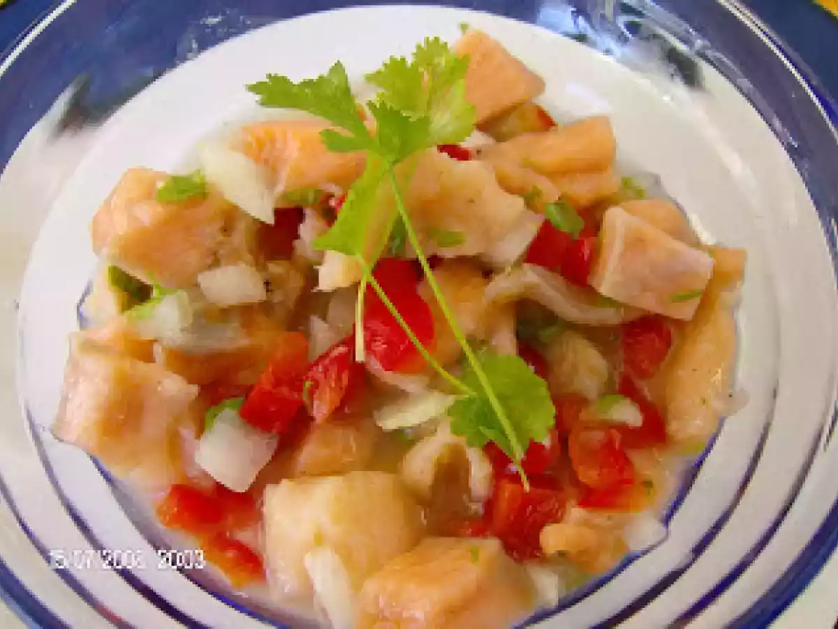 Ceviche de salmón