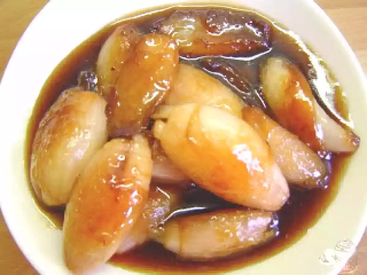 Chalotas caramelizadas