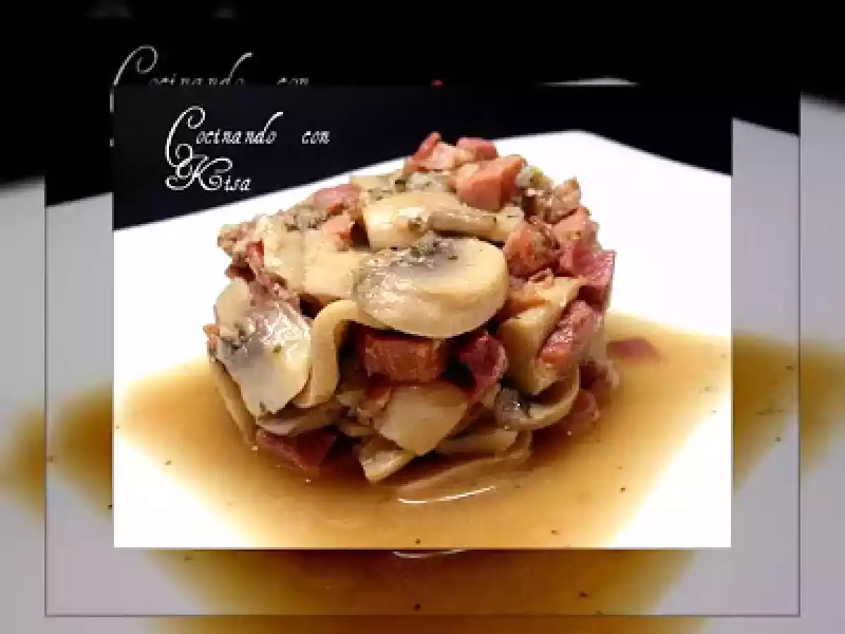 Champiñon con Jamón Serrano en Salsa (fussioncook) - foto 2