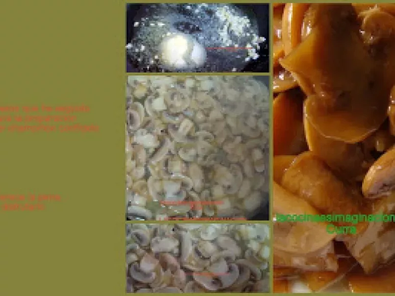 Champiñon confitado (y de prueba tosta de foie con el champi por encima) - foto 2