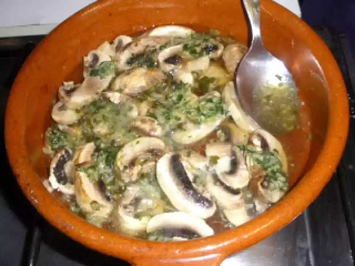 CHAMPIÑONES CON BACON Y JAMON GRATINADOS - foto 7