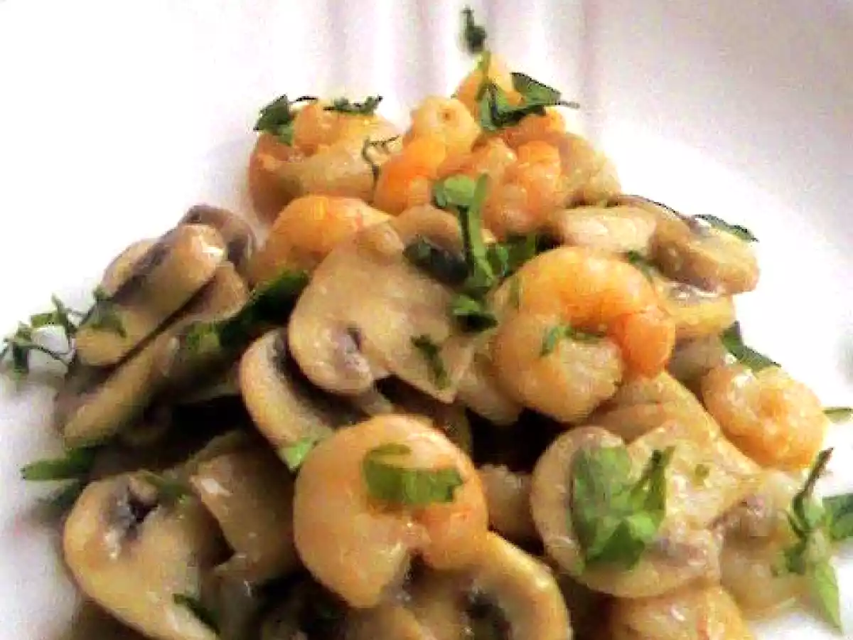 Champiñones con gambas al ajillo - foto 2