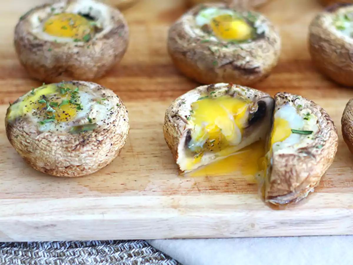 Champiñones con huevos de codorniz - foto 3