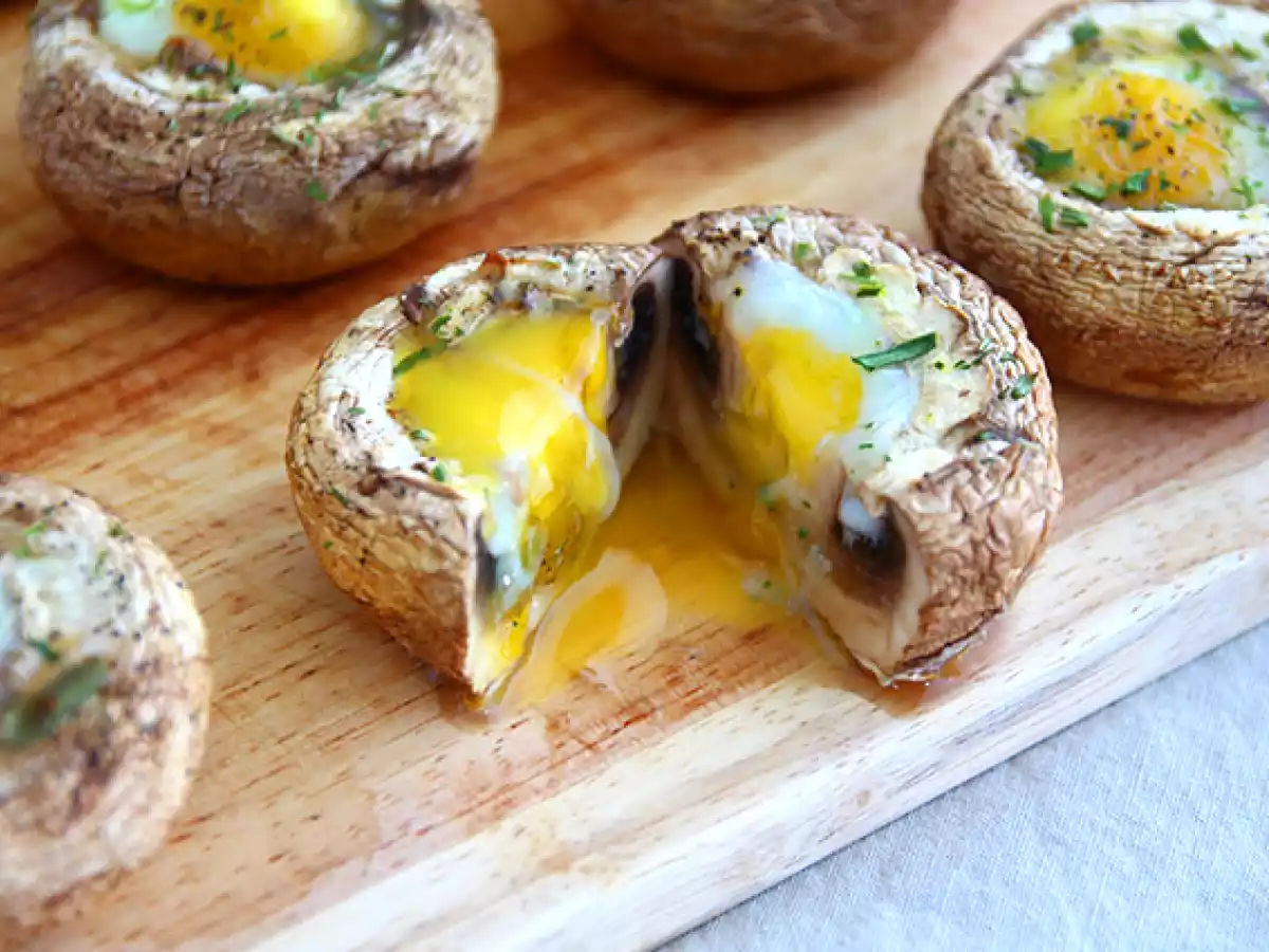 Champiñones con huevos de codorniz - foto 4