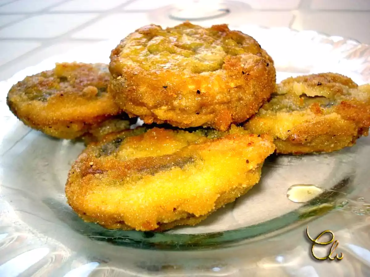 Champiñones empanados