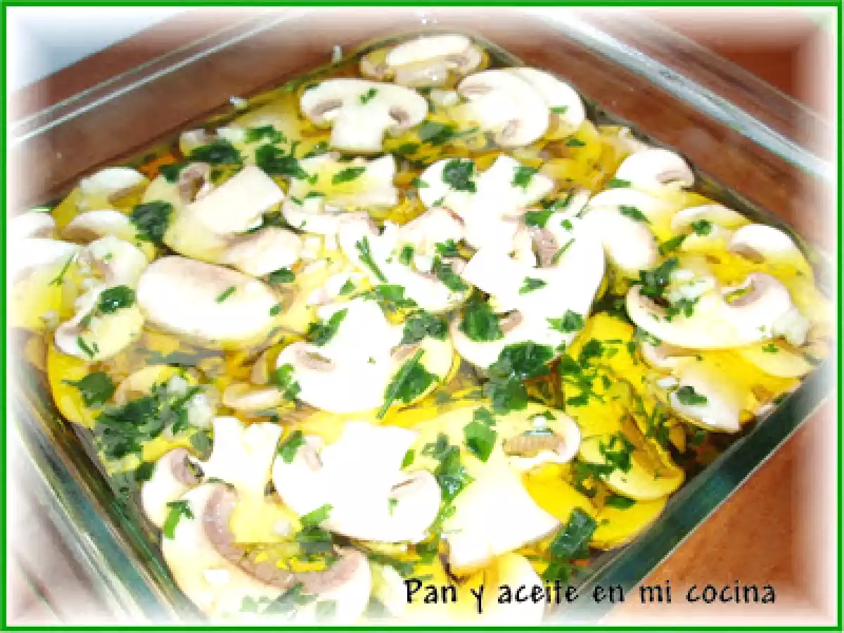 Champiñones en vinagre