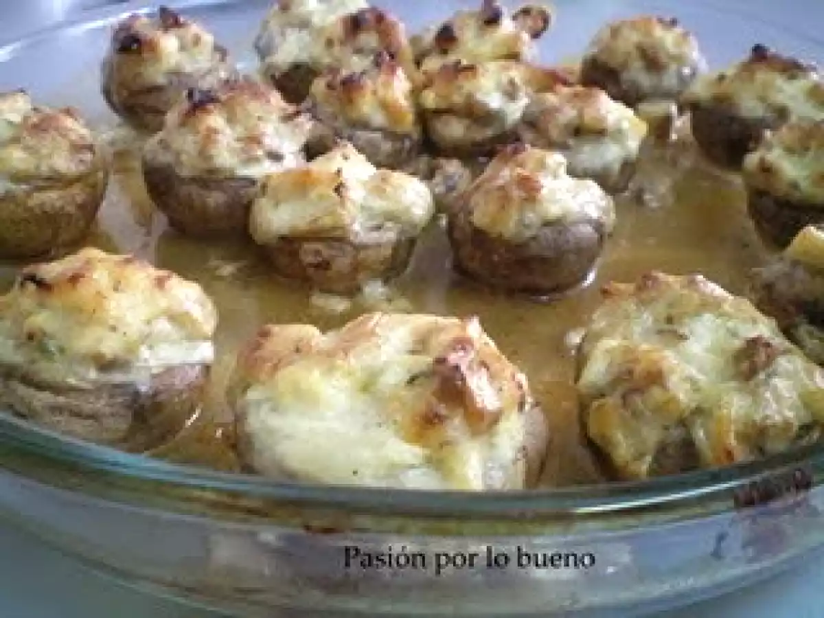 Champiñones rellenos de bechamel - foto 2