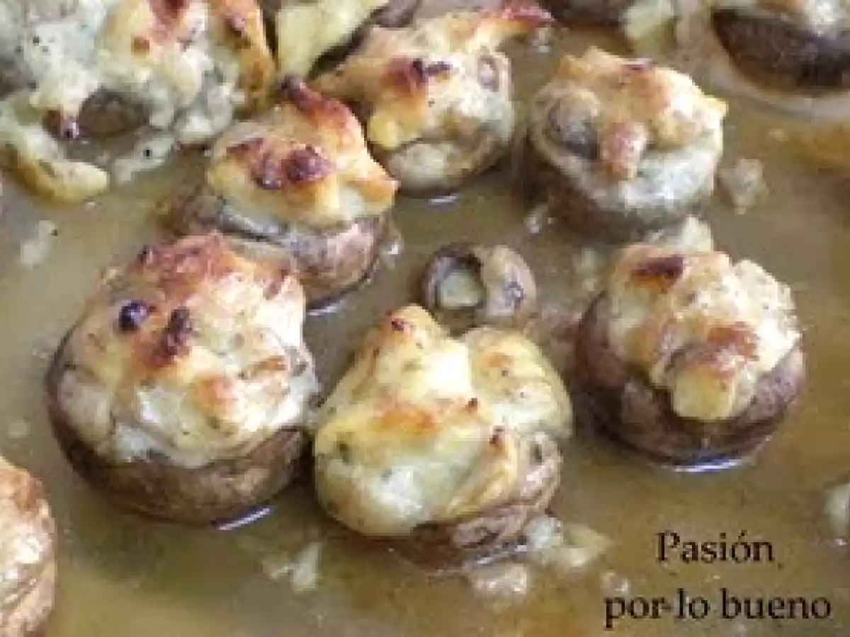 Champiñones rellenos de bechamel - foto 3