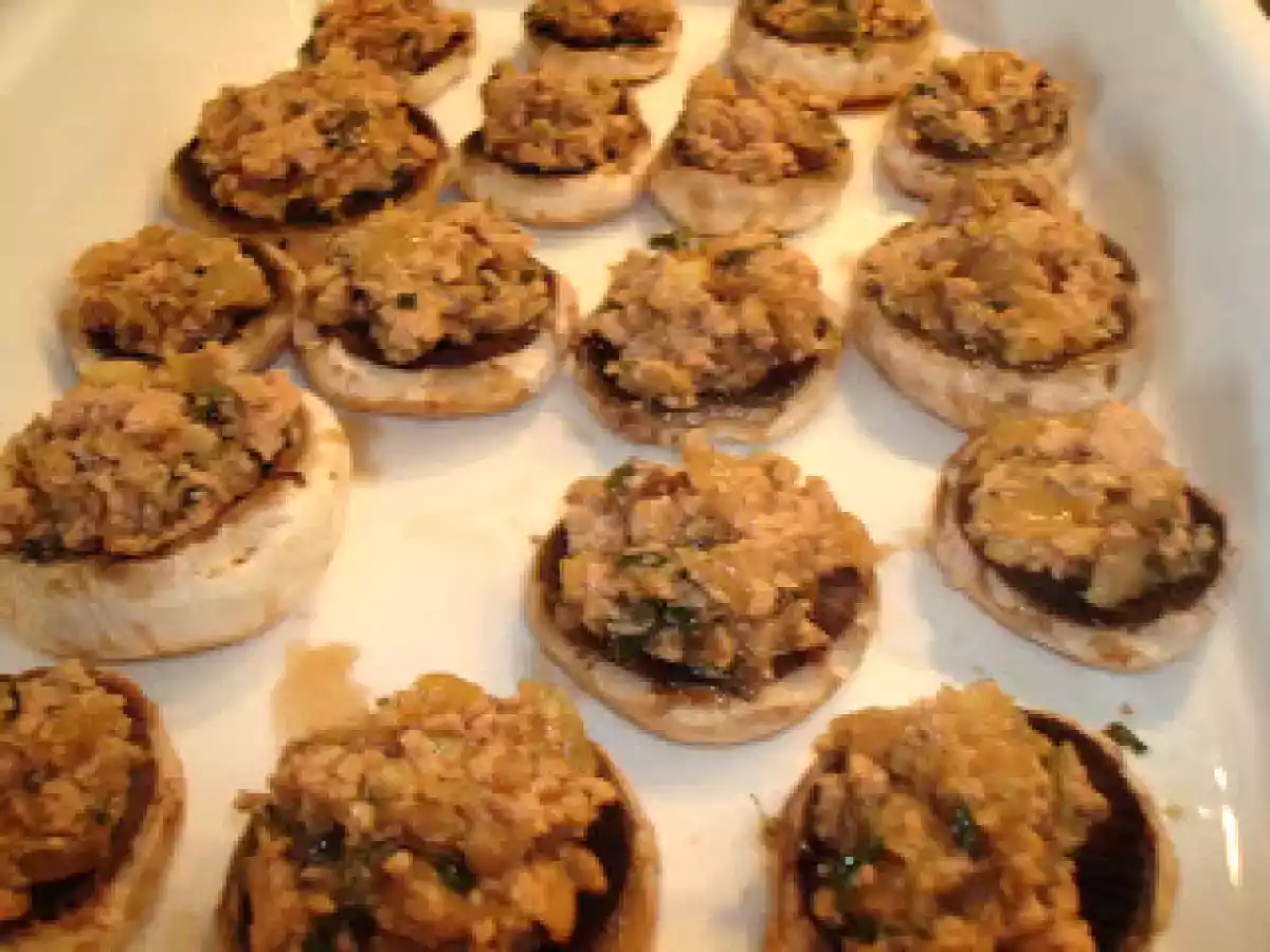 Champiñones rellenos de pate de pato - foto 3