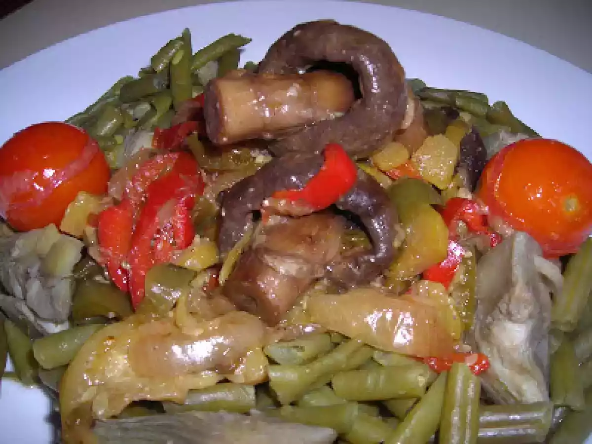 Champiñones salteados con verduras WOK y verdura al vapor - foto 4