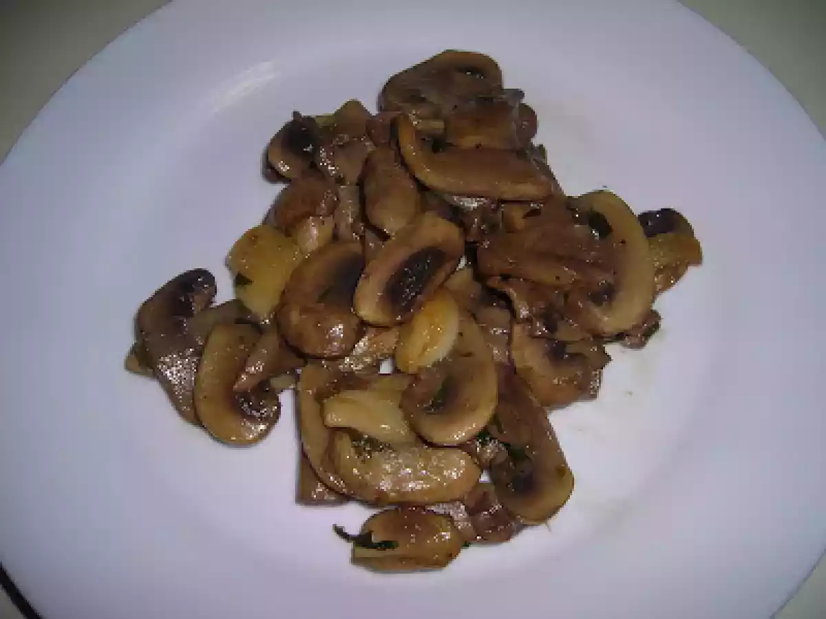 Champiñones salteados, WOK