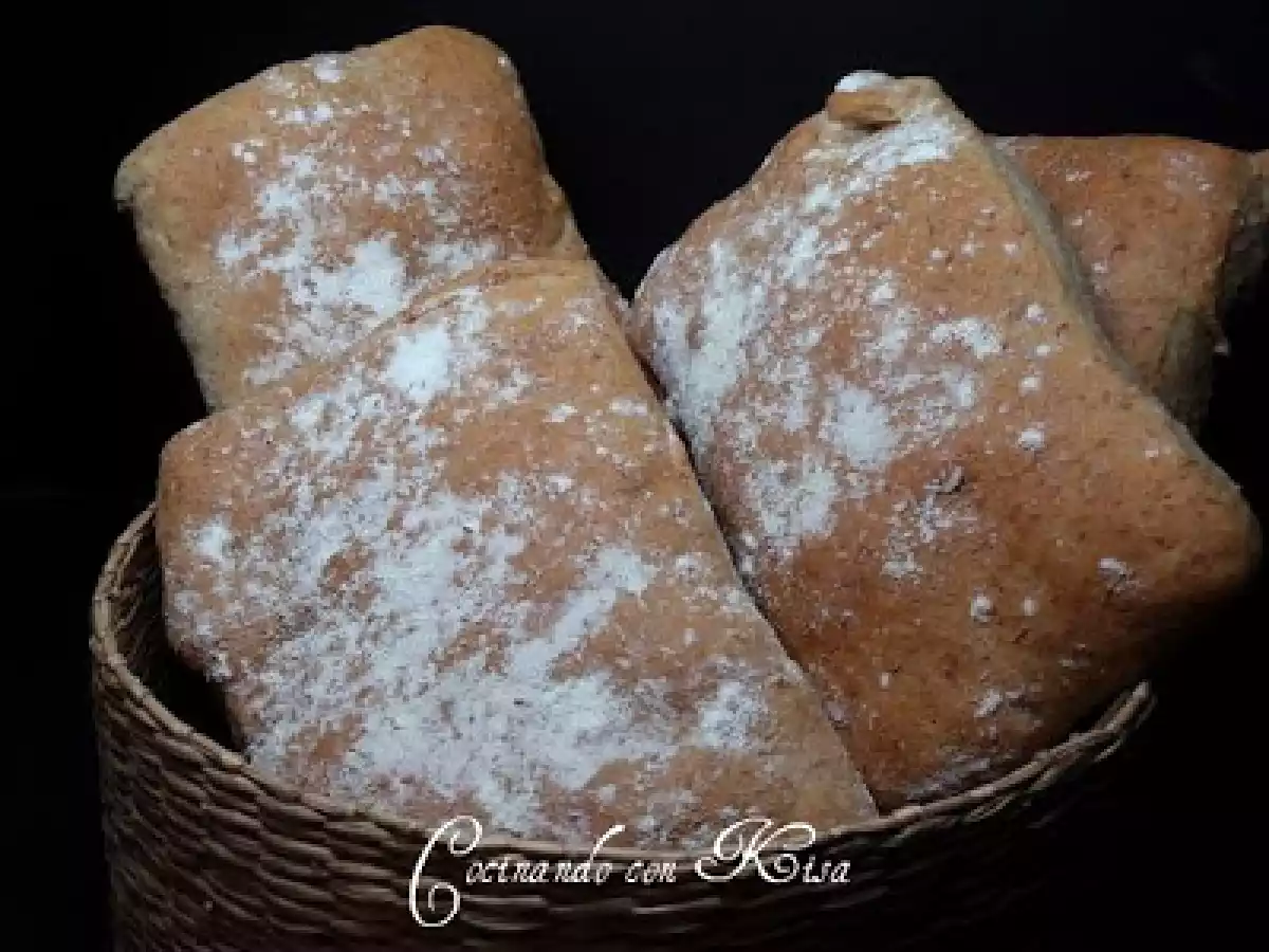 Chapatas integrales de aceite (amasadora y horno tradicional)